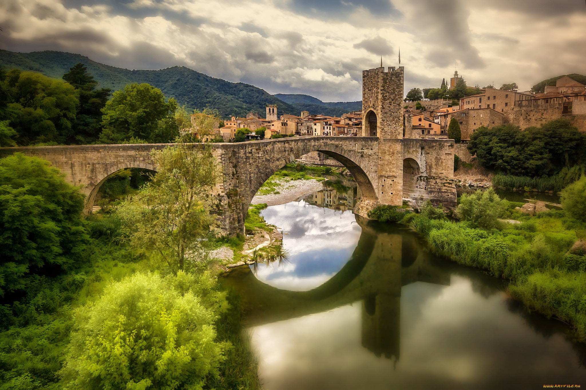 puente fortificado de besal&, 250, , - , , , , , 
